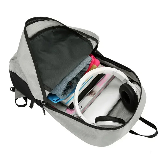 Rolltop Rucksack Wasserdicht Damen Grau