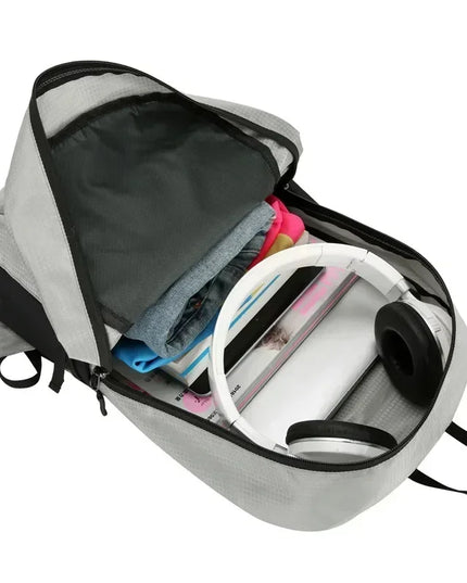 Rolltop Rucksack Wasserdicht Damen Grau