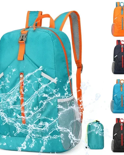 Rolltop Rucksack Wasserdicht Blau Sportlich