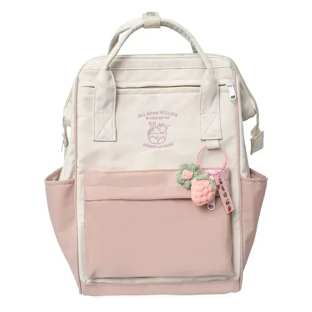 Rolltop Rucksack Wasserdicht Damen Pink