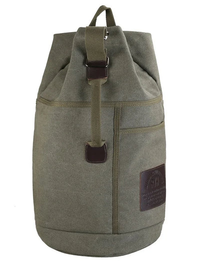 Robuster Rolltop Rucksack Herren aus Canvas