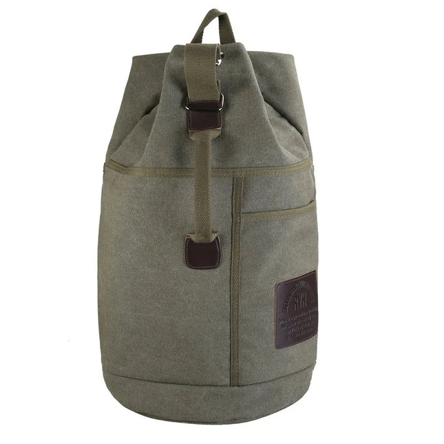 Robuster Rolltop Rucksack Herren aus Canvas