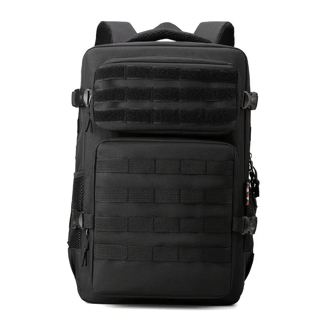 Rolltop Rucksack Herren Schwarz Taktisch