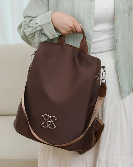 Rolltop Rucksack Kaffeebraun – Dein