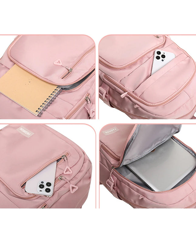 Rolltop Rucksack Pink Laptopfach
