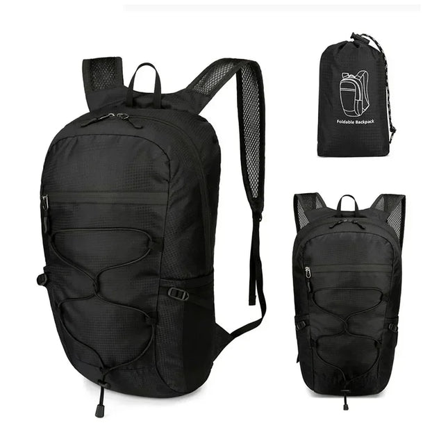 Rolltop Rucksack Wasserdicht Damen Schwarz