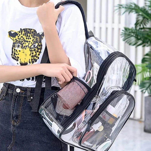Transparenter Rolltop Rucksack Wasserdicht