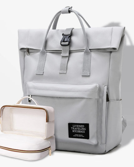 Rolltop Rucksack Grau – Flexibel & Modern