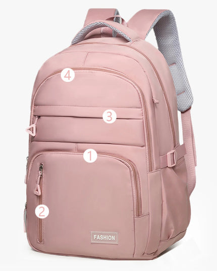 Rolltop Rucksack Pink Laptopfach