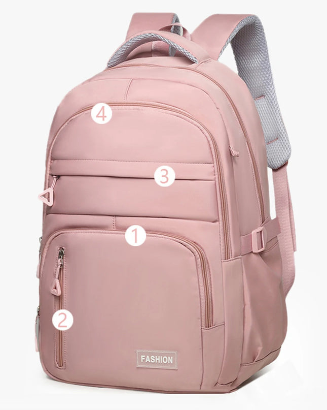 Rolltop Rucksack Pink Laptopfach