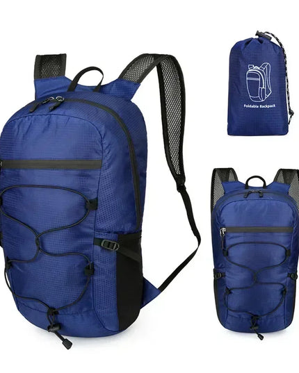 Rolltop Rucksack Wasserdicht Damen Blau