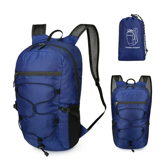 Rolltop Rucksack Wasserdicht Damen Blau