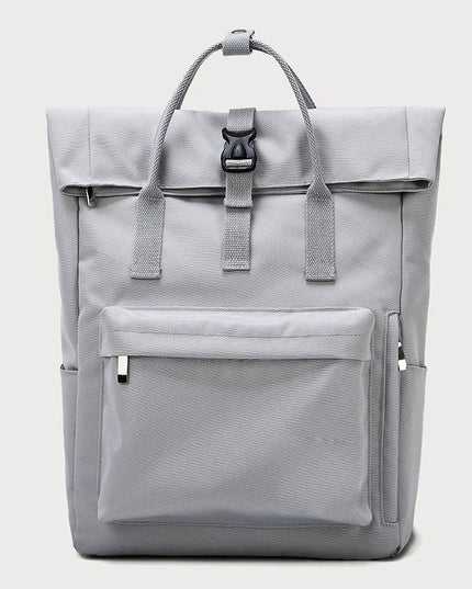 Rolltop Rucksack Grau – Groß & Geräumig