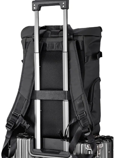 Rolltop Rucksack Herren Weiss Faltbar