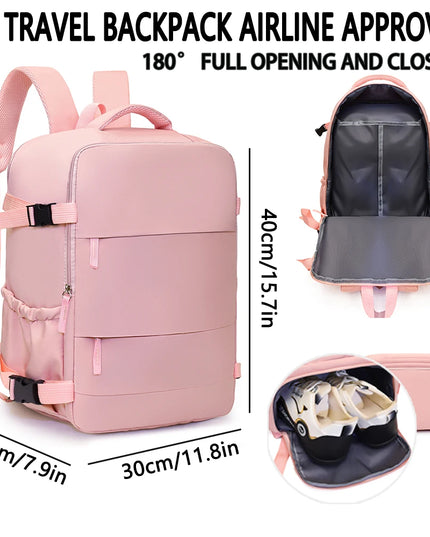 Rolltop Rucksack Pink – Leicht & Kompakt