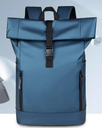 Rolltop Rucksack Wasserdicht Grau Modern