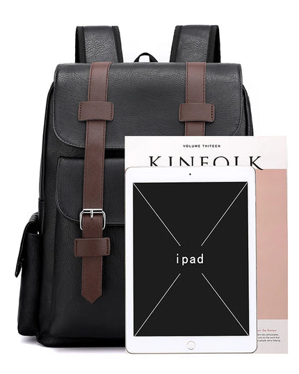 Rolltop Rucksack Herren Braun Lässig