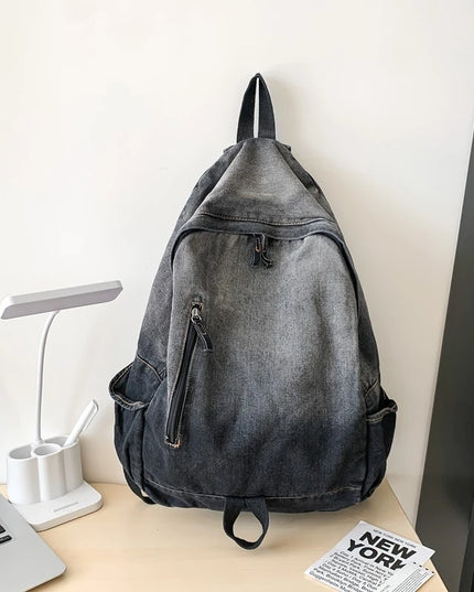 Dein Denim Rolltop Rucksack für jeden Tag