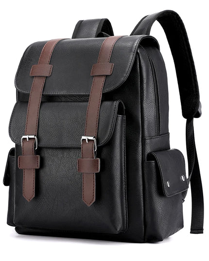Rolltop Rucksack Herren Schwarz Elegant