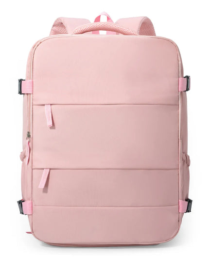 Rucksack mit Rolltop Pink – Dein
