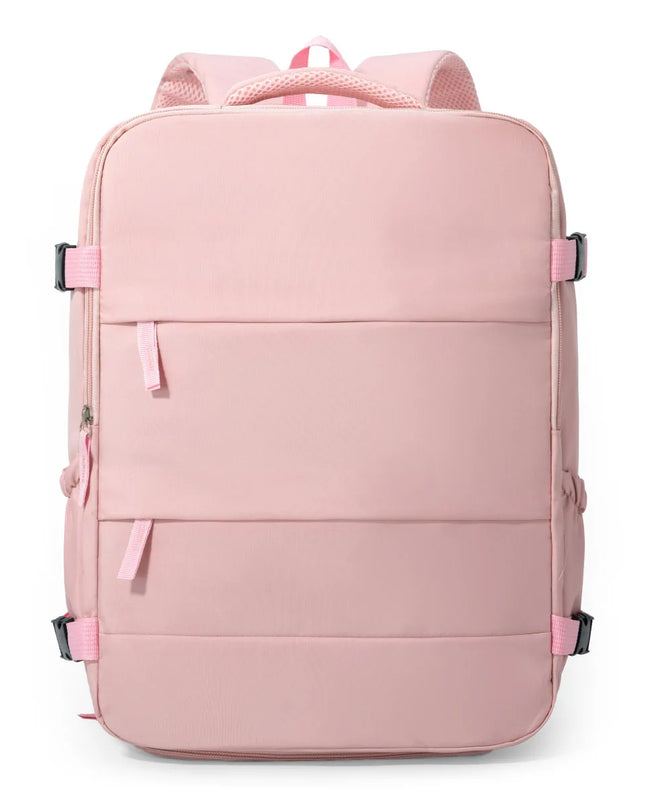 Rucksack mit Rolltop Pink – Dein