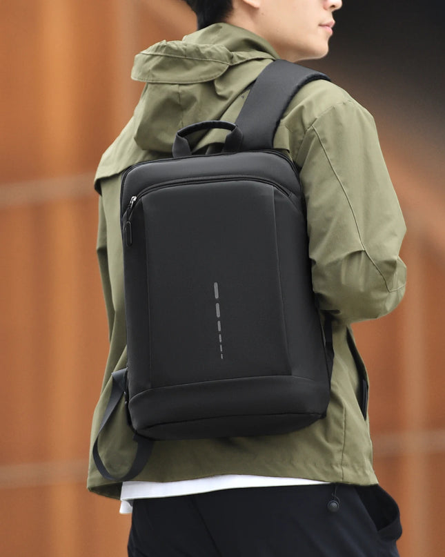 Rolltop Rucksack Wasserdicht Schwarz Smart