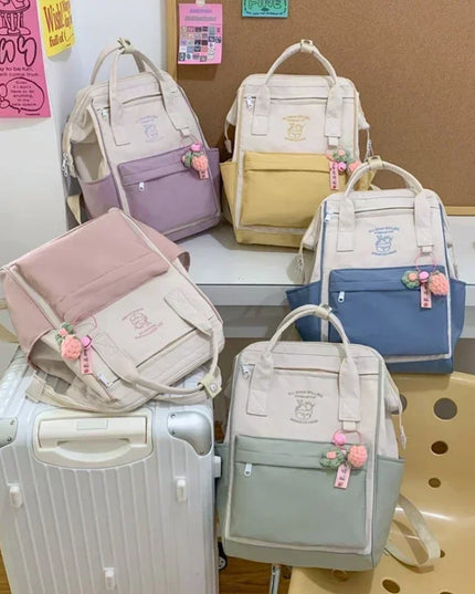 Rolltop Rucksack Wasserdicht Damen Lila