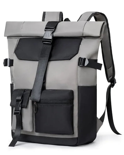 Rolltop Rucksack Wasserdicht Schwarz Urban