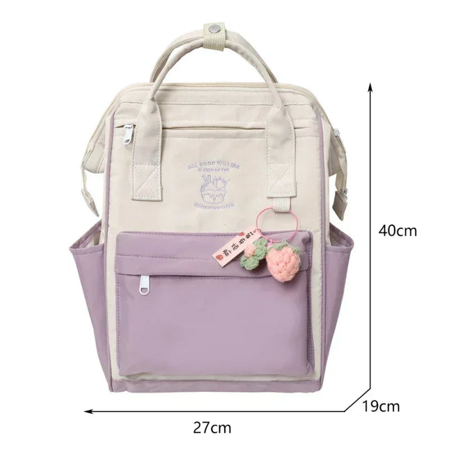 Rolltop Rucksack Wasserdicht Damen Blau