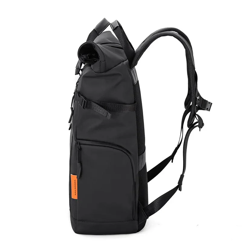 Rolltop Rucksack Herren Weiß Faltbar – Bild 3