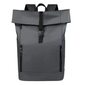 Rolltop Rucksack Wasserdicht Grau Modern