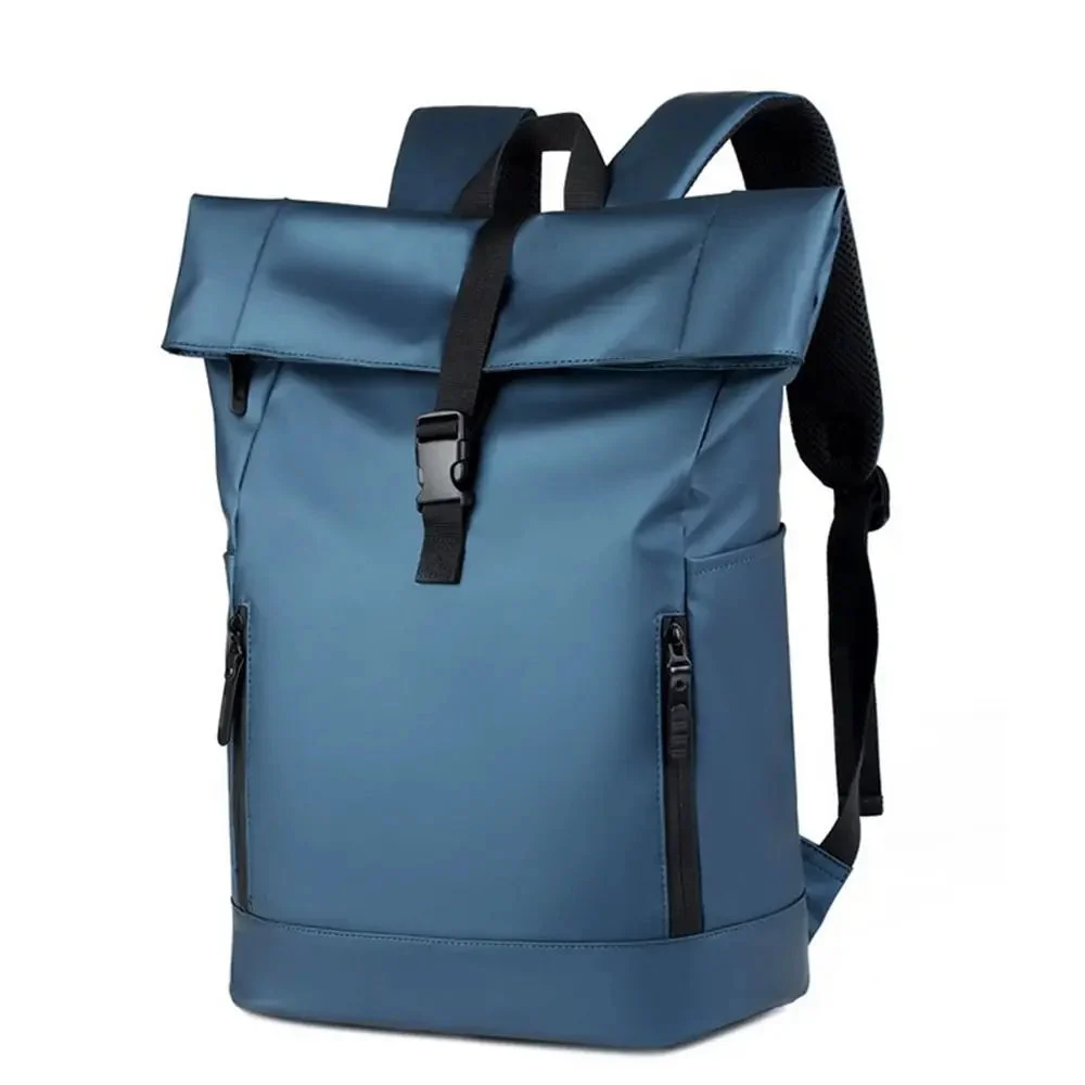 Rolltop Rucksack Wasserdicht Grau Modern – Bild 5