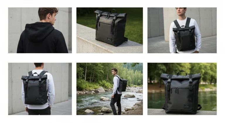 Rolltop Rucksack ergonomisch tragen: Rückenschmerzen vermeiden